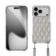 Guscio Apple iPhone 17 Pro con tracolla - Platinium - Couture ( Pantone 877C ) 