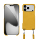 Capa Apple iPhone 17 Pro com alça para o ombro - Jaune soulèu ( Pantone #F3B934 )