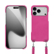 Guscio Apple iPhone 17 Pro con tracolla - Rose BB ( Pantone #DB599F )