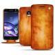 Housse cuir Lenovo Moto Z - Orange Patine