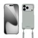 Capa Apple iPhone 17 Pro com alça para o ombro - Gris PU ( Pantone #c1c6c8 ) 