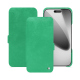 Apple iPhone 17 Pro leather case - Menthe vintage ( Pantone #37b375 ) 