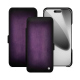 Housse cuir Apple iPhone 17 Pro - Violet Patine