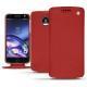 Custodia in pelle Lenovo Moto Z - Rouge ( Nappa - Pantone 199C ) 