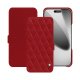 Custodia in pelle Apple iPhone 17 Pro - Rouge - Couture ( Nappa - Pantone #d50032 ) 
