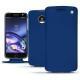 Funda de piel Lenovo Moto Z - Bleu océan ( Nappa - Pantone 293C ) 