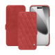 Custodia in pelle Apple iPhone 17 Pro - Cerise vintage - Couture ( Pantone #a6302e ) 