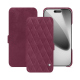 Custodia in pelle Apple iPhone 17 Pro - Prune vintage - Couture ( Pantone #612434 ) 