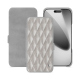 Apple iPhone 17 Pro leather case - Platinium - Couture ( Pantone 877C ) 