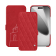 Funda de piel Apple iPhone 17 Pro - Rouge troupelenc - Couture ( Pantone #AB191A )