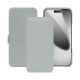 Funda de piel Apple iPhone 17 Pro - Gris PU ( Pantone #c1c6c8 ) 