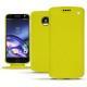 Housse cuir Lenovo Moto Z - Jaune fluo