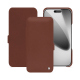 Housse cuir Apple iPhone 17 Pro - Marron délicat ( Pantone #95614d) 