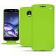 Lenovo Moto Z leather case - Vert fluo