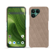 Custodia in pelle Fairphone 6 - Taupe vintage - Couture ( Pantone #591d16 ) 