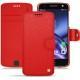 Housse cuir Lenovo Moto Z - Tomate ( Pantone 187C ) 