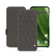 Capa em pele Fairphone 6 - Anthracite - Couture ( Pantone #41403c ) 