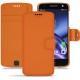 Housse cuir Lenovo Moto Z - Orange PU