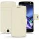 Custodia in pelle Lenovo Moto Z - Blanc PU