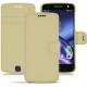 Housse cuir Lenovo Moto Z - Beige PU