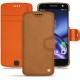 レザーケース Lenovo Moto Z - Mandarine vintage ( Pantone 165C ) 