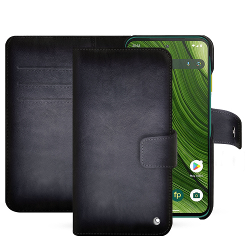 Capa carteira Fairphone 6 – Capa de couro luxuosa com compartimentos | NoreveGris Patine