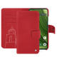 Fairphone 6 leather wallet case - Rouge troupelenc ( Pantone #AB191A )