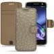 Lenovo Moto Z leather case - Autruche desert