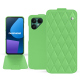 硬质真皮保护套 Fairphone 6 - Vert olive - Couture ( Nappa - Pantone #a7c58e ) 