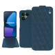 Funda de piel Fairphone 6 - Indigo - Couture ( Pantone #1f4565 ) 