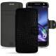 Lenovo Moto Z leather case - Crocodile nero