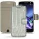 Capa em pele Lenovo Moto Z - Crocodile milk