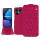 Fairphone 6 leather case - Rose fluo - Couture ( Pantone #ff16b4 ) 