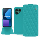 Custodia in pelle Fairphone 6 - Bleu fluo - Couture
