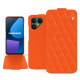 Housse cuir Fairphone 6 - Orange fluo - Couture ( Pantone #ff5406 ) 