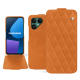 Funda de piel Fairphone 6 - Mandarine vintage - Couture ( Pantone #d47231 ) 