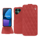 Fairphone 6 leather case - Cerise vintage - Couture ( Pantone #a6302e ) 