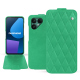 Funda de piel Fairphone 6 - Menthe vintage - Couture ( Pantone #37b375 ) 