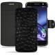 レザーケース Lenovo Moto Z - Autruche nero
