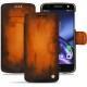 Lenovo Moto Z leather case - Fauve Patine