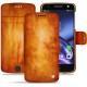 レザーケース Lenovo Moto Z - Orange Patine