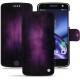 レザーケース Lenovo Moto Z - Violet Patine
