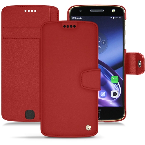 Custodia in pelle Lenovo Moto ZRouge ( Nappa - Pantone #d50032 ) 