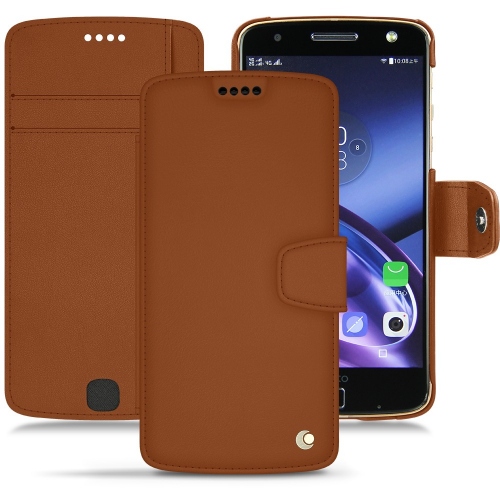 Lenovo Moto Z leather caseMarron ( Nappa - Pantone #8B4720 ) 