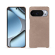 Coque cuir Google Pixel 10 Pro - Taupe vintage ( Pantone #bda790 ) 