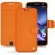 Custodia in pelle Lenovo Moto Z - Orange fluo