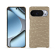 Capa em pele Google Pixel 10 Pro - Autruche desert ( Pantone #A39382 ) 