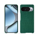 Google Pixel 10 Pro leather cover - Crocodile pino ( Pantone #173F35 ) 
