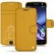Housse cuir Lenovo Moto Z - Jaune soulèu