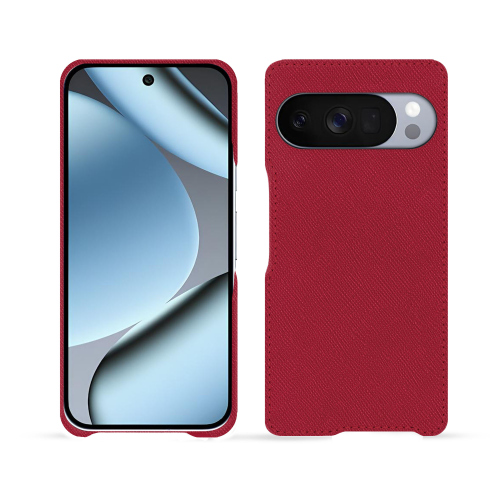 Capa Google Pixel 10 Pro | Luxo e couro premium NoreveRouge passion ( Pantone #a6192e ) 